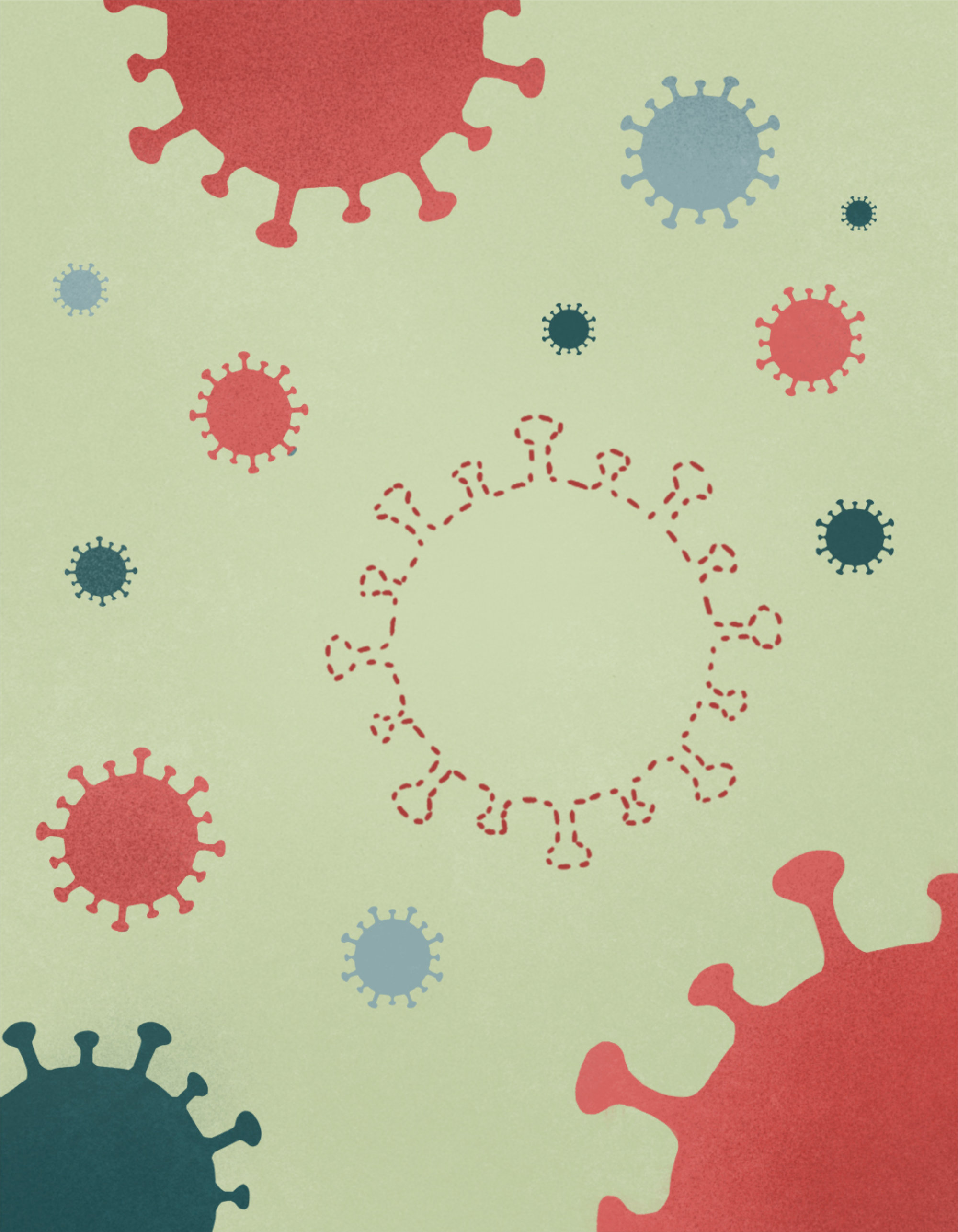 Illustration of viruses